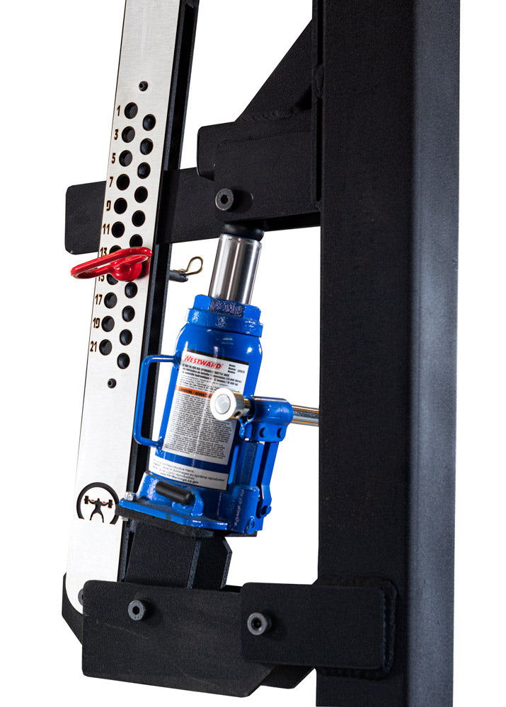 jack with turn key + laser-cutnumbers