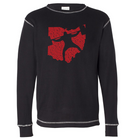 picture of black Ohio Squatter thermal T-shirt