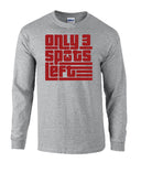 picture of elitefts Only 3 Spots Left Long Sleeve T-Shirt grey