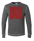 elitefts Only 3 Spots Left Thermal Long Sleeve Shirt charcoal