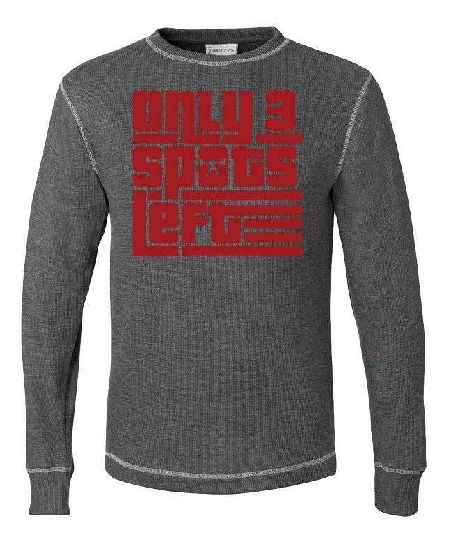 elitefts Only 3 Spots Left Thermal Long Sleeve Shirt charcoal