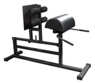 Black exercise machine on a white background