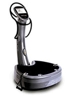 Portable excercise device with digital display on a white background