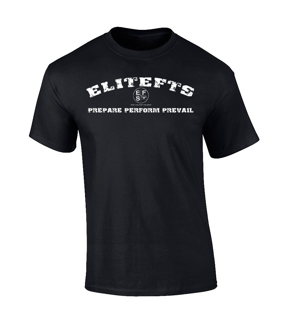 elitefts Prepare Perform Prevail T-Shirt black