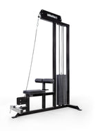 Gym machine with pulley system on a white background