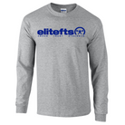 picture of elitefts Tagline Royal Blue Long Sleeve T-Shirt grey