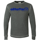 picture of Royal Blue Tagline thermal T-shirt grey