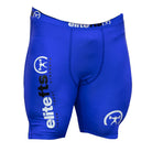 blue compression shorts