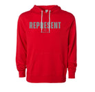 elitefts represent lightweight hoodie red