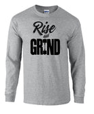 elitefts Rise and Grind Long Sleeve T-Shirt GREY