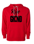 picture of elitefts Rise and Grind Lightweight Hoodie red
