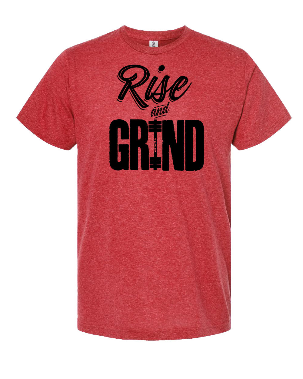 elitefts Rise and Grind Premium T-Shirt red