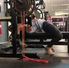 Micro band used on the bench press