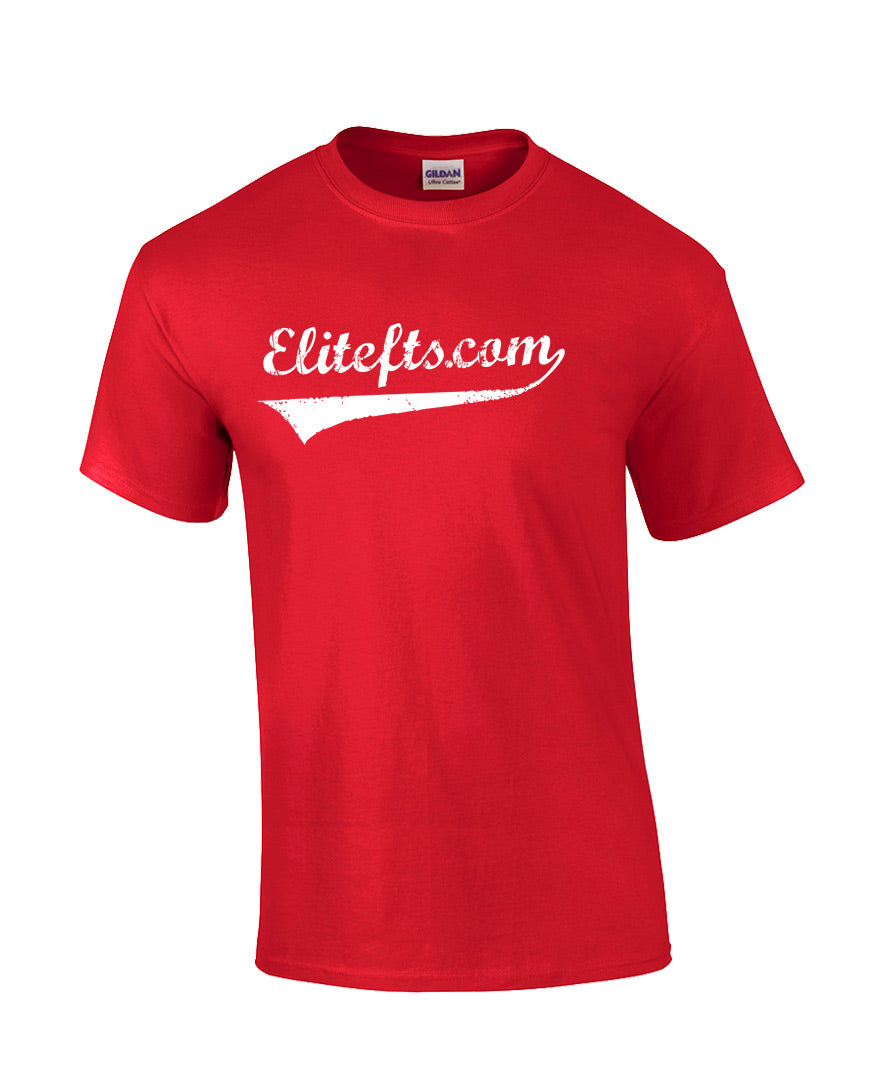 elitefts Script T-Shirt red