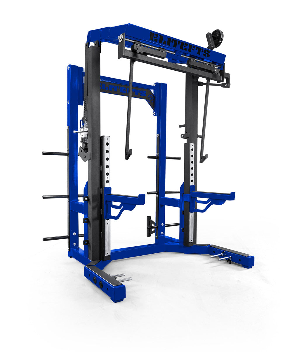 Blue mono-lift with black attachments