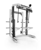 White mono-lift with black attachments