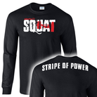 picture of elitefts Stripe of Power Long Sleeve T-Shirt black