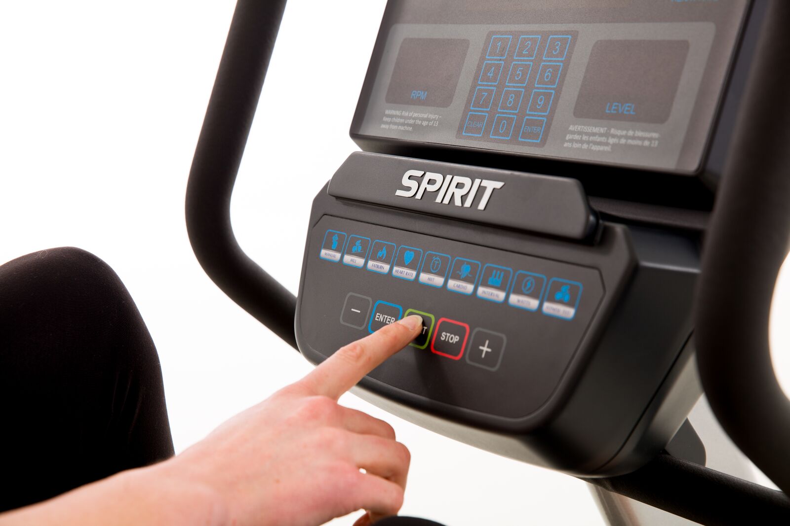 picture of cr900 recumbent bike being started up