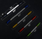 The Original Stick-Stiff Stick picture showing the length difference between sticks