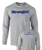 picture of elitefts Strong(er) Navy Long Sleeve T-Shirt