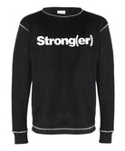 elitefts Strong(er) White Thermal Long Sleeve Shirt black