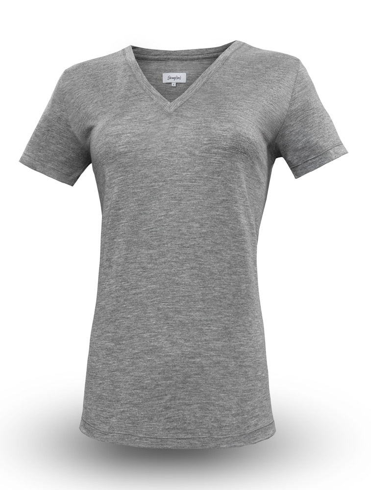 Gray t-shirt on a white background