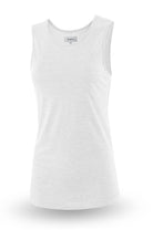 White sleeveless top on a white background