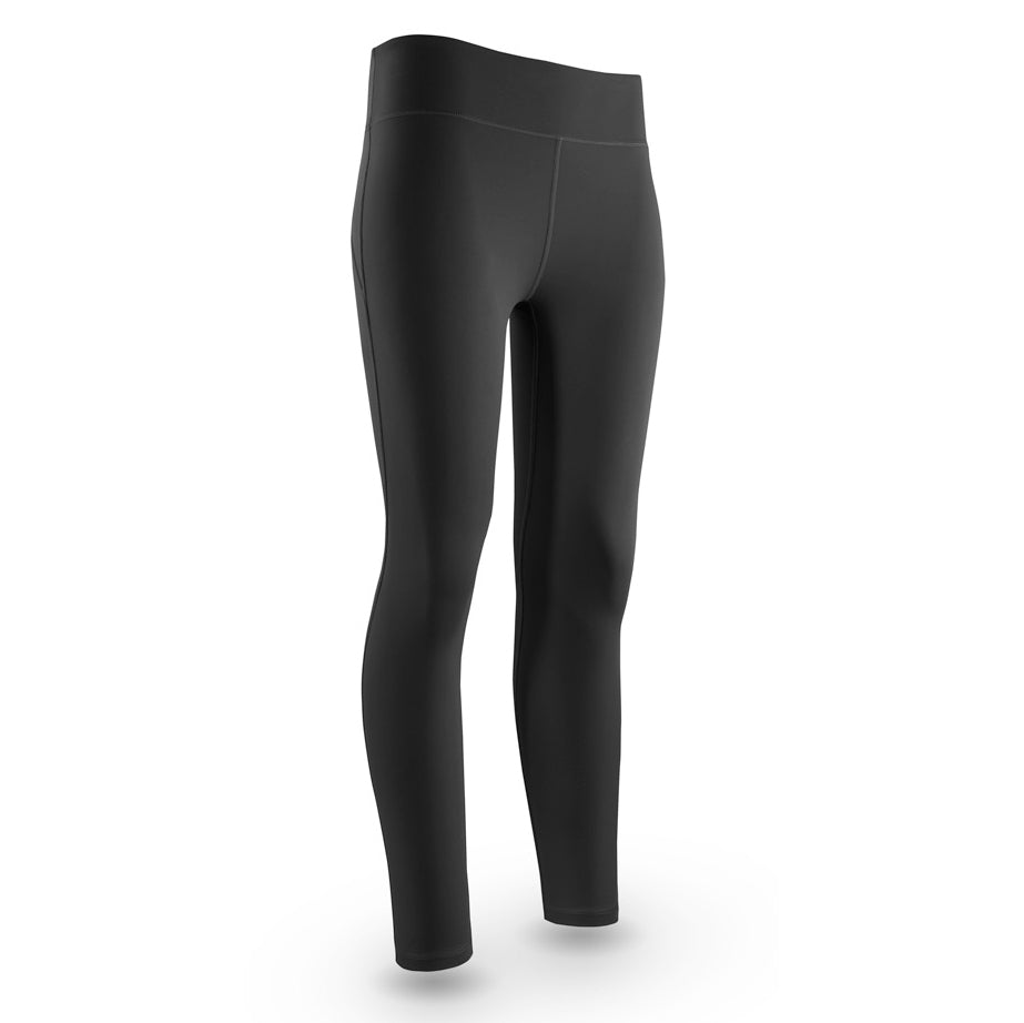 Black leggings on a white background