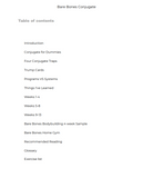 picture of Maximal Training With Minimal Equipment: Bare Bones Conjugate (EBOOK) toc