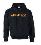 elitefts Tagline Gold Hoodie black