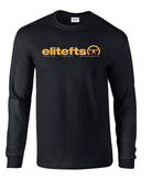 elitefts Tagline Gold Long Sleeve T-Shirt black
