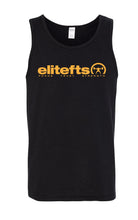elitefts Tagline Gold Tank Top black