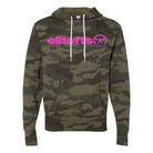 picture of elitefts Tagline Pink Lightweight Hoodie camo