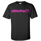 elitefts Tagline Pink T-Shirt black