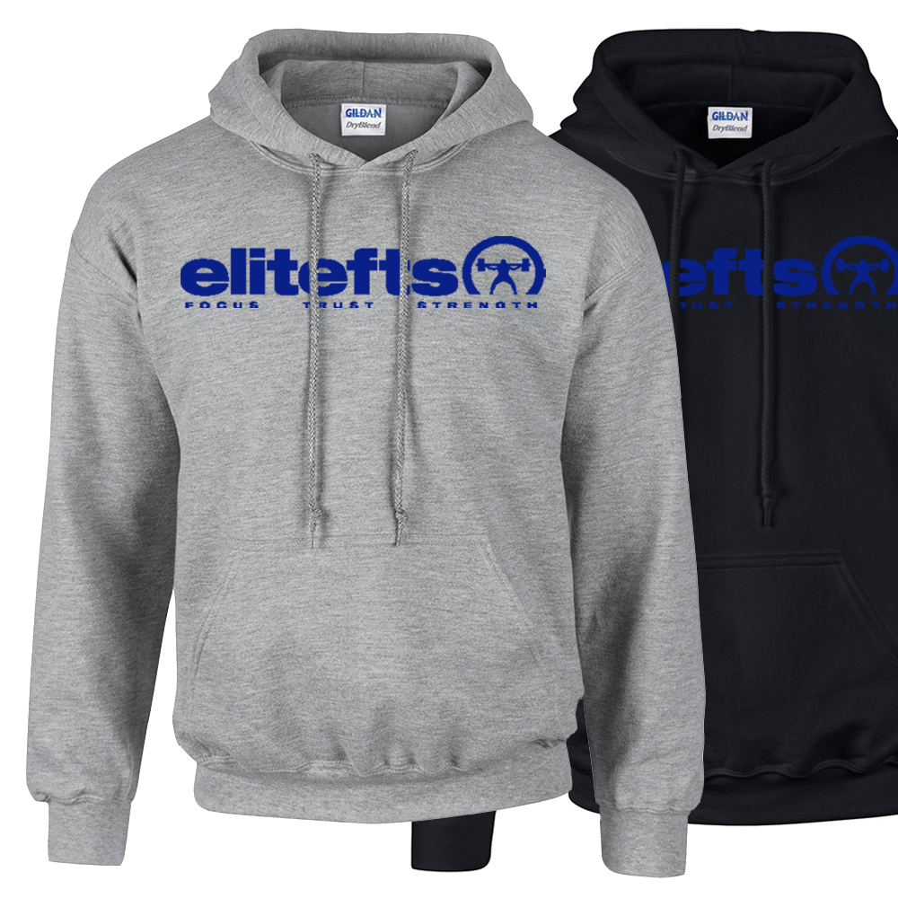elitefts Tagline Royal Blue Hoodie