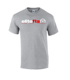 picture of elitefts Tagline Red and White T-Shirt grey