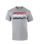 elitefts tagline rwb stacked t-shirt grey
