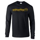 elitefts Tagline Vegas Gold Long Sleeve T-Shirt black