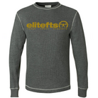 elitefts Tagline Vegas Gold Thermal Long Sleeve Shirt grey