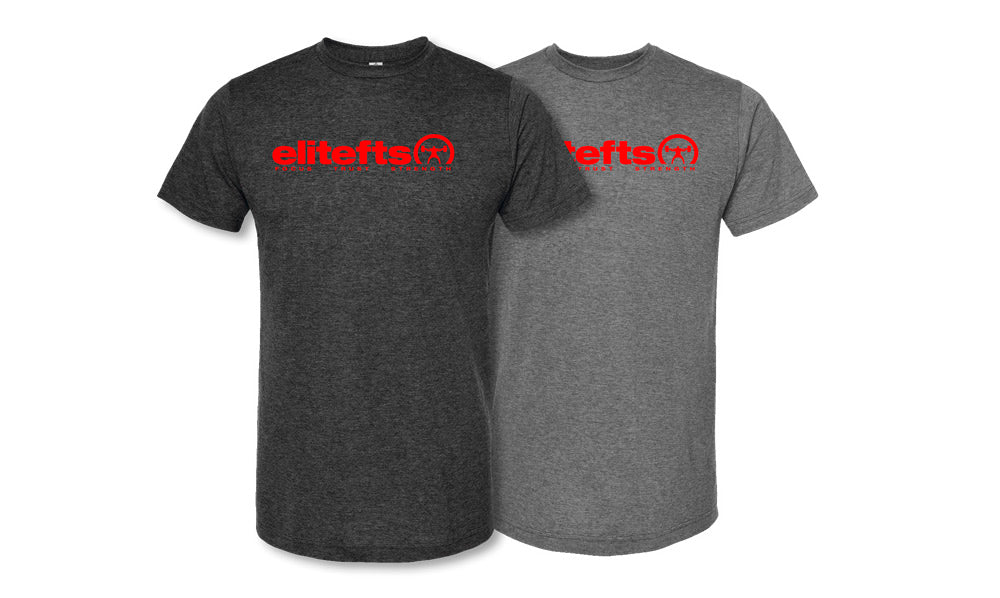 picture of elitefts Tagline Red Premium T-Shirt 