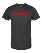 picture of elitefts Tagline Red Premium T-Shirt  black