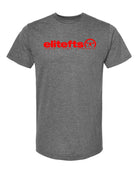 picture of elitefts Tagline Red Premium T-Shirt grey