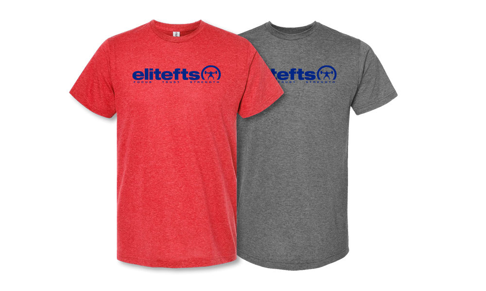 picture of elitefts Tagline Royal Blue Premium T-Shirt