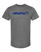 picture of elitefts Tagline Royal Blue Premium T-Shirt grey