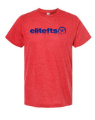 picture of elitefts Tagline Royal Blue Premium T-Shirt red