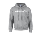 elitefts Tagline White Hoodie Grey