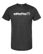 picture of elitefts Tagline White Premium T-Shirt black