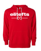 picture of elitefts Tagline Locked Lightweight Hoodie red
