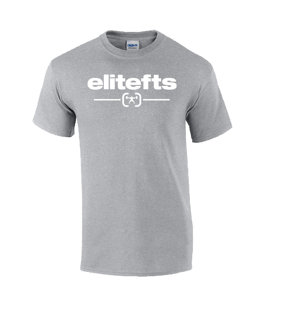picture of elitefts Tagline Locked T-Shirt grey