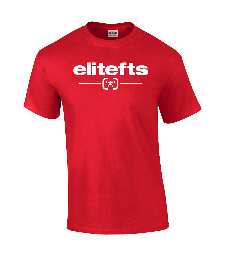 picture of elitefts Tagline Locked T-Shirt red